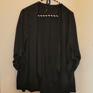 Flowy satin-like cardigan